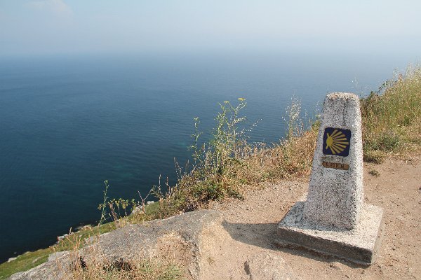 Konec Svatojakubské cesty na Cape Finisterre